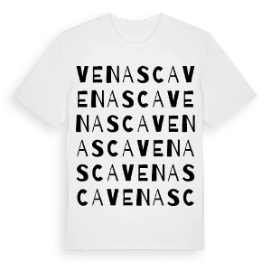 Venasca ordlek t-shirt – ekologisk bomull t-shirt från Pinshirt