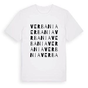 Verbania ordlek t-shirt – ekologisk bomull t-shirt från Pinshirt