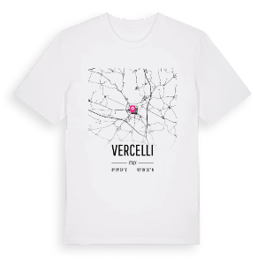 Vercelli karta t-shirt – ekologisk bomull t-shirt från Pinshirt