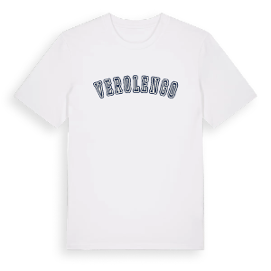 Verolengo college t-shirt – ekologisk bomull t-shirt från Pinshirt