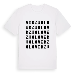 Verzuolo ordlek t-shirt – ekologisk bomull t-shirt från Pinshirt