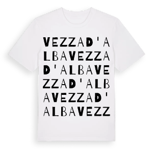 Vezza d'Alba ordlek t-shirt – ekologisk bomull t-shirt från Pinshirt