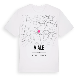 Viale karta t-shirt – ekologisk bomull t-shirt från Pinshirt