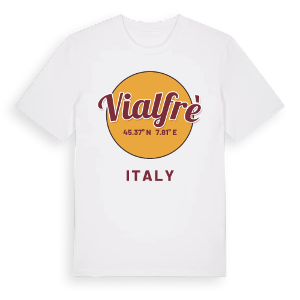 Vialfrè cirkel t-shirt – ekologisk bomull t-shirt från Pinshirt
