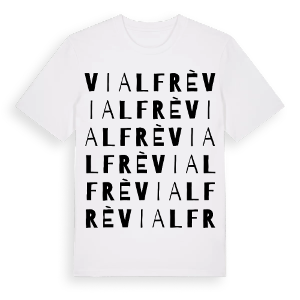 Vialfrè ordlek t-shirt – ekologisk bomull t-shirt från Pinshirt