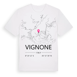 Vignone karta t-shirt – ekologisk bomull t-shirt från Pinshirt