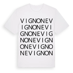 Vignone ordlek t-shirt – ekologisk bomull t-shirt från Pinshirt