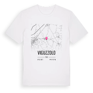 Viguzzolo karta t-shirt – ekologisk bomull t-shirt från Pinshirt