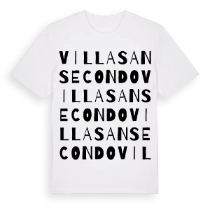 Villa San Secondo ordlek t-shirt – ekologisk bomull t-shirt från Pinshirt