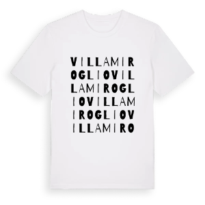 Villamiroglio ordlek t-shirt – ekologisk bomull t-shirt från Pinshirt