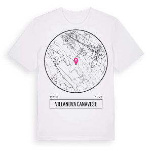Villanova Canavese t-shirt – ekologisk bomull t-shirt från Pinshirt