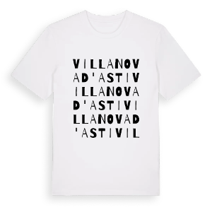 Villanova d'Asti ordlek t-shirt – ekologisk bomull t-shirt från Pinshirt