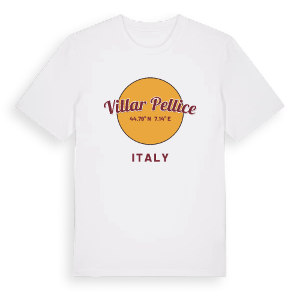 Villar Pellice cirkel t-shirt – ekologisk bomull t-shirt från Pinshirt