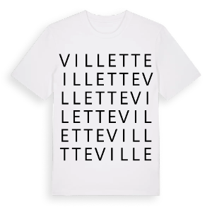 Villette ordlek t-shirt – ekologisk bomull t-shirt från Pinshirt