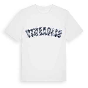Vinzaglio college t-shirt – ekologisk bomull t-shirt från Pinshirt
