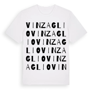 Vinzaglio ordlek t-shirt – ekologisk bomull t-shirt från Pinshirt