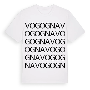 Vogogna ordlek t-shirt – ekologisk bomull t-shirt från Pinshirt