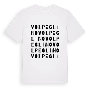 Volpeglino ordlek t-shirt – ekologisk bomull t-shirt från Pinshirt
