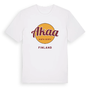 Akaa cirkel t-shirt – ekologisk bomull t-shirt från Pinshirt