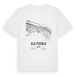 Ala-Pispala karta t-shirt – ekologisk bomull t-shirt från Pinshirt
