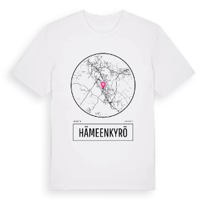 Hämeenkyrö t-shirt – ekologisk bomull t-shirt från Pinshirt