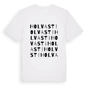 Holvasti ordlek t-shirt – ekologisk bomull t-shirt från Pinshirt
