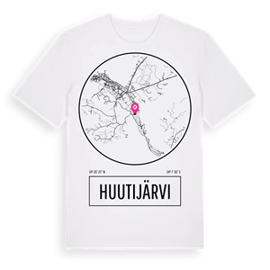Huutijärvi t-shirt – ekologisk bomull t-shirt från Pinshirt