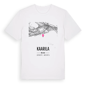 Kaarila karta t-shirt – ekologisk bomull t-shirt från Pinshirt