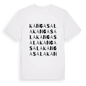 Kangasala ordlek t-shirt – ekologisk bomull t-shirt från Pinshirt