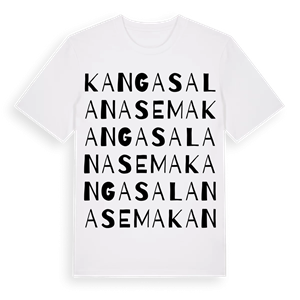 Kangasalan asema ordlek t-shirt – ekologisk bomull t-shirt från Pinshirt
