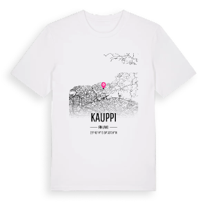 Kauppi karta t-shirt – ekologisk bomull t-shirt från Pinshirt