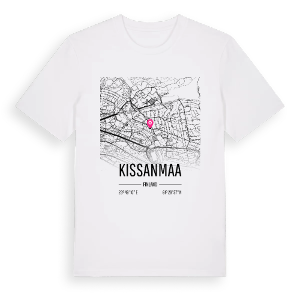 Kissanmaa karta t-shirt – ekologisk bomull t-shirt från Pinshirt