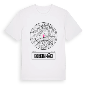 Korkinmäki t-shirt – ekologisk bomull t-shirt från Pinshirt