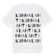 Kuhmalahti ordlek t-shirt