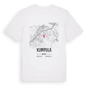 Kumpula karta t-shirt – ekologisk bomull t-shirt från Pinshirt
