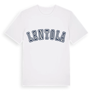 Lentola college t-shirt – ekologisk bomull t-shirt från Pinshirt