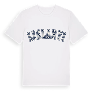 Lielahti college t-shirt – ekologisk bomull t-shirt från Pinshirt