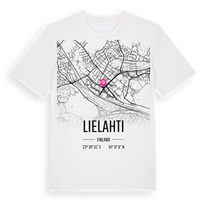 Lielahti karta t-shirt – ekologisk bomull t-shirt från Pinshirt