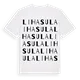 Lihasula ordlek t-shirt