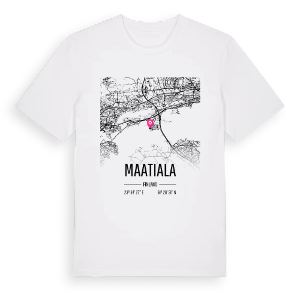 Maatiala karta t-shirt – ekologisk bomull t-shirt från Pinshirt