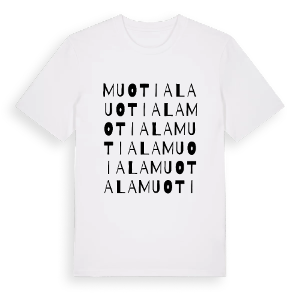 Muotiala ordlek t-shirt – ekologisk bomull t-shirt från Pinshirt