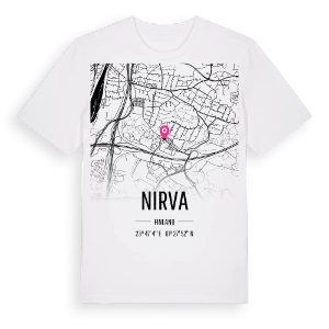 Nirva karta t-shirt – ekologisk bomull t-shirt från Pinshirt