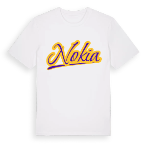 Nokia baseball t-shirt – ekologisk bomull t-shirt från Pinshirt