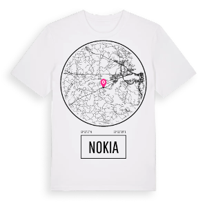 Nokia t-shirt – ekologisk bomull t-shirt från Pinshirt