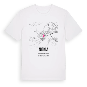 Nokia karta t-shirt – ekologisk bomull t-shirt från Pinshirt