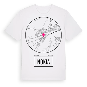 Nokia t-shirt – ekologisk bomull t-shirt från Pinshirt