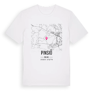 Pinsiö karta t-shirt – ekologisk bomull t-shirt från Pinshirt