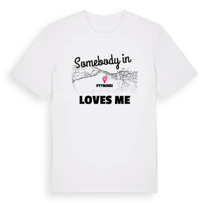 Någon i Pyynikki älskar mig t-shirt – ekologisk bomull t-shirt från Pinshirt