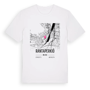 Rantaperkiö karta t-shirt – ekologisk bomull t-shirt från Pinshirt