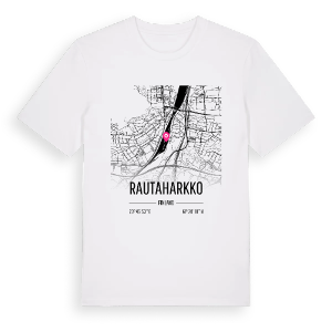 Rautaharkko karta t-shirt – ekologisk bomull t-shirt från Pinshirt